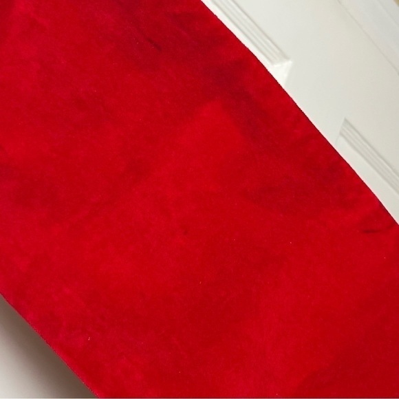 NWT RE/DONE Bella Hadid Red Velvet High Waist Button Fly Ankle Crop Slim Jean 26 - Picture 15 of 15